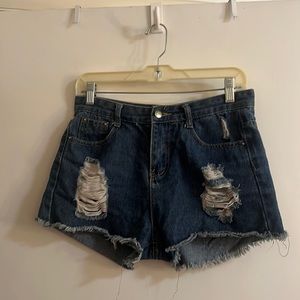 SHEIN blue jean shorts. Size M
